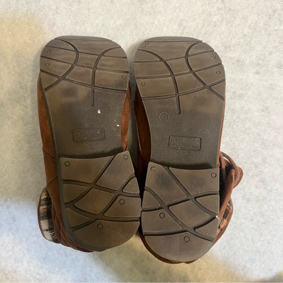 Brown fashion plaid winter booties lace up ankle boots - Picture 12 of 13